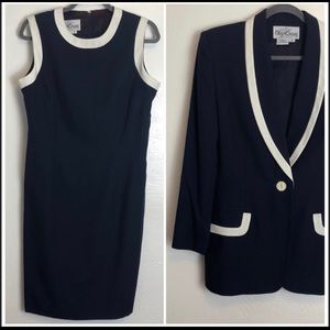 Vintage Oleg Cassini Dress & Blazer Set WITH TAGS